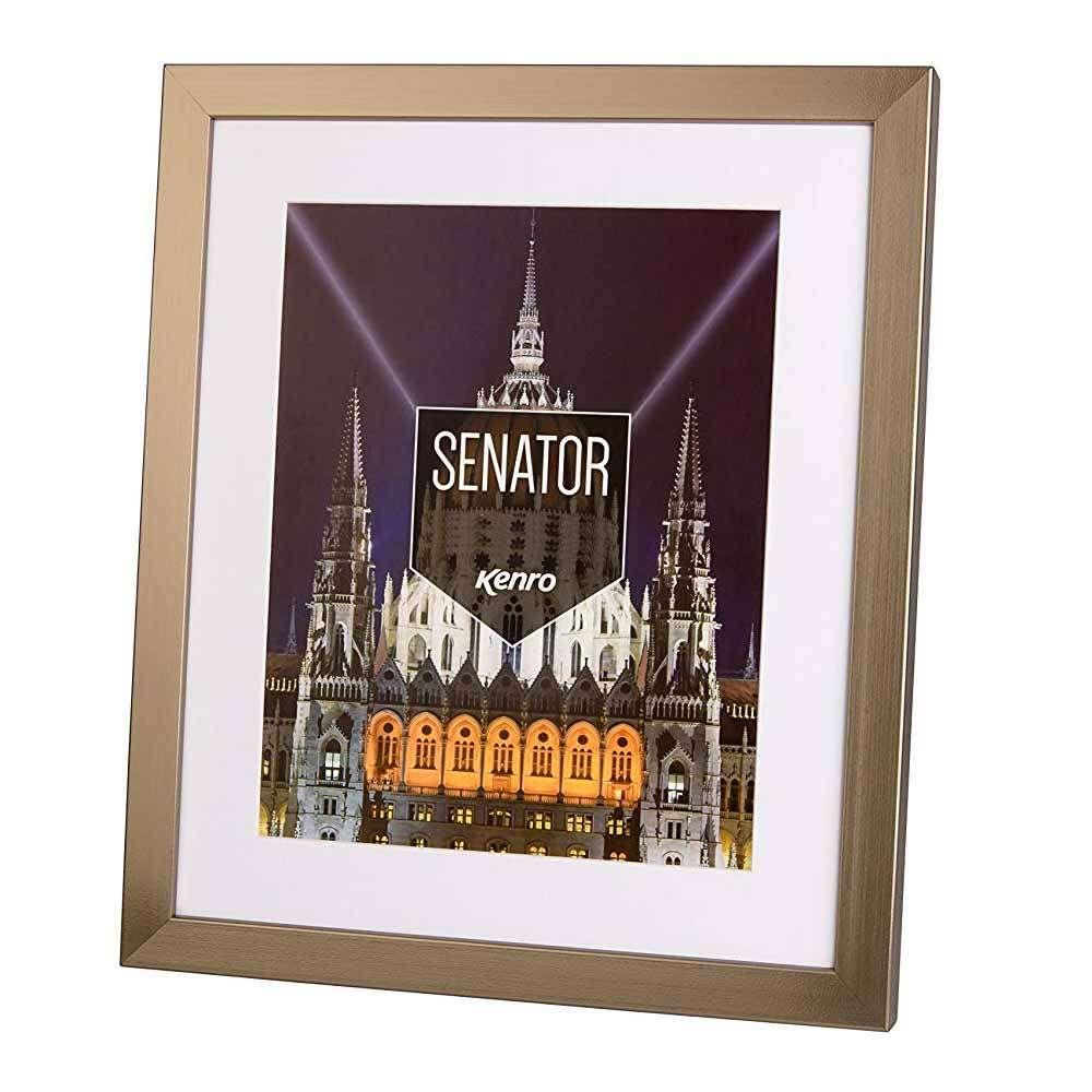 Kenro Senator Wood 7x5 Photo Frame with 6x4 Insert - Steel