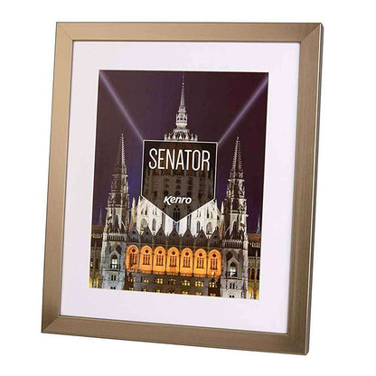 Kenro Senator Wood 7x5 Photo Frame with 6x4 Insert - Steel