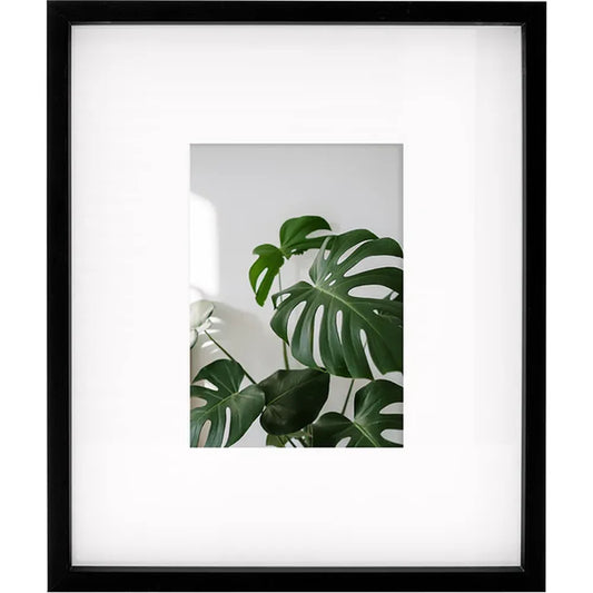 Kenro Strata Photo Frame 10x8 with 6x4 Mat - Black