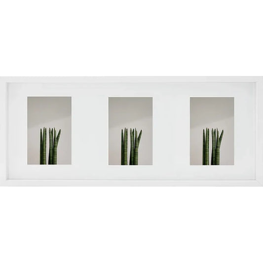 Kenro Strata Photo Frame for Three 6x4 Photos - White