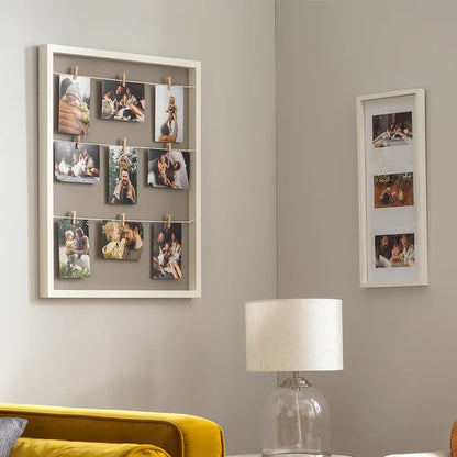 Kenro Strata Photo Frame for Three 6x4 Photos - White