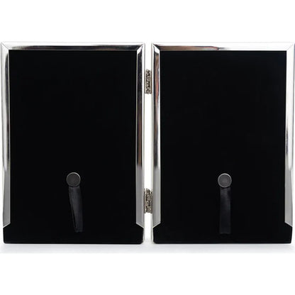 Kenro Symphony Classic 5x3.5 Silver Plated Double Frame