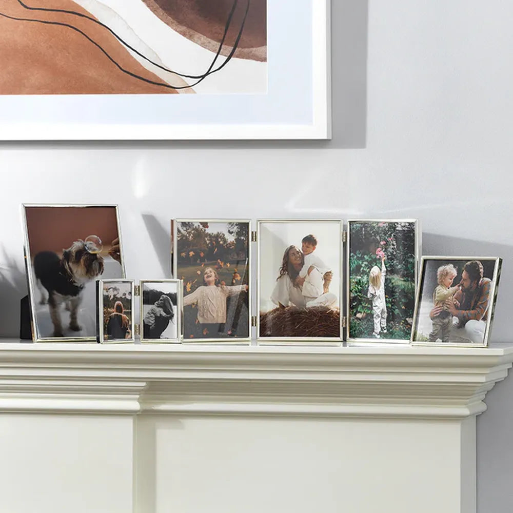 Kenro Symphony Classic 5x3.5 Silver Plated Double Frame
