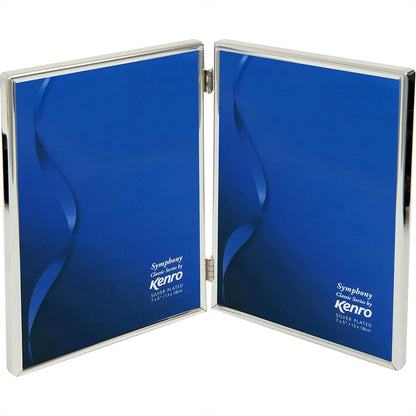 Kenro Symphony Classic 6x4 Silver Plated Twin Frame