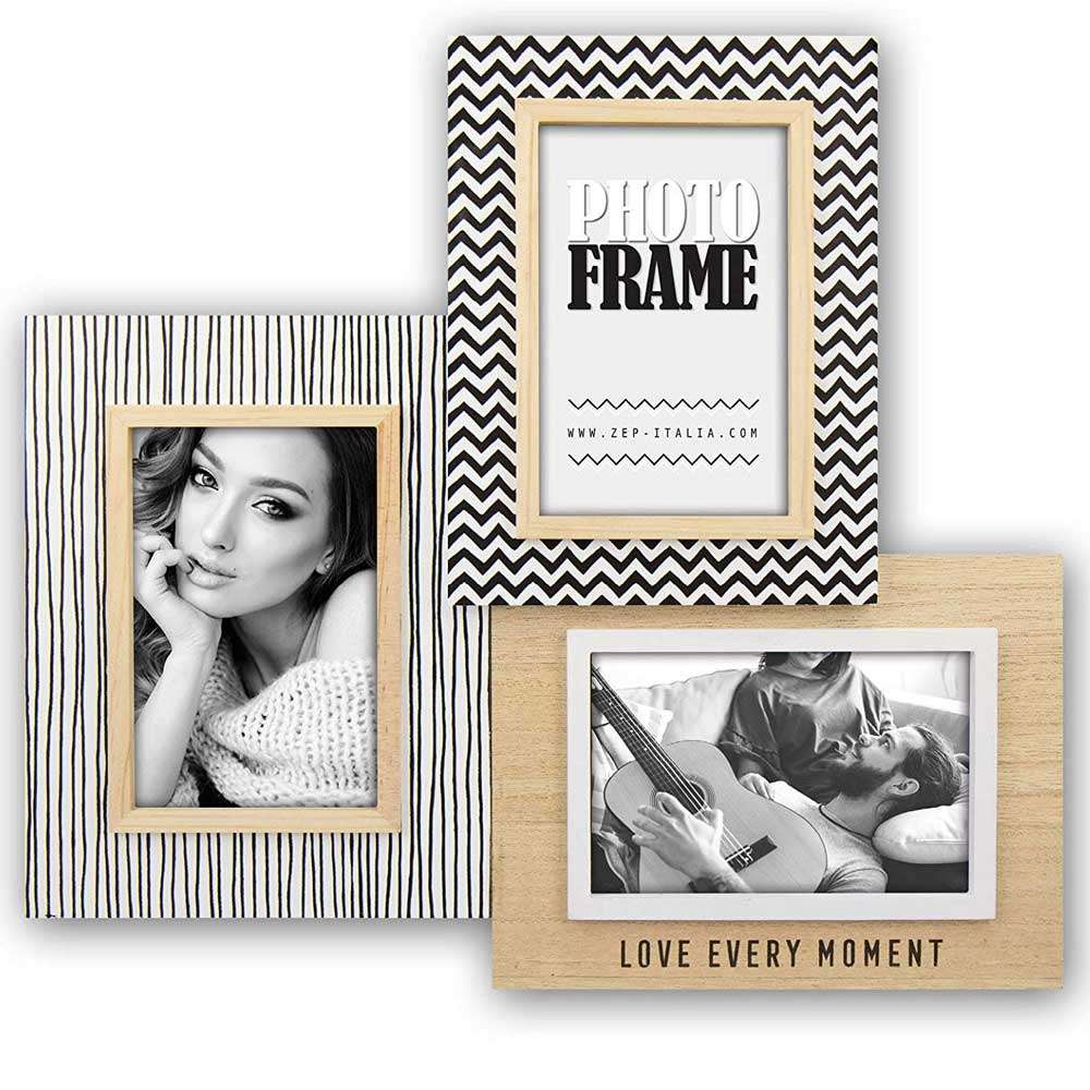 ZEP Geometric Multi Photo Frame - Holds 3 Photos