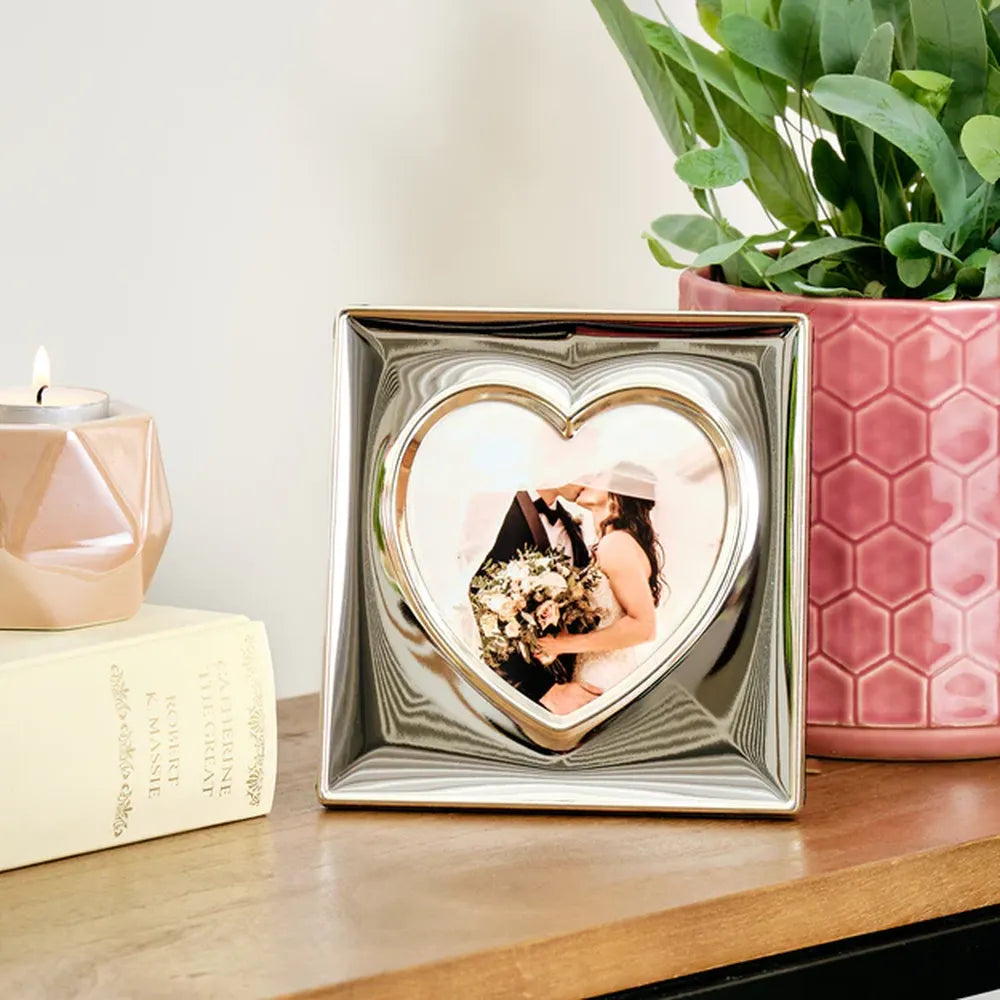 Kenro Symphony Heart 4x4 Silver Plated Frame
