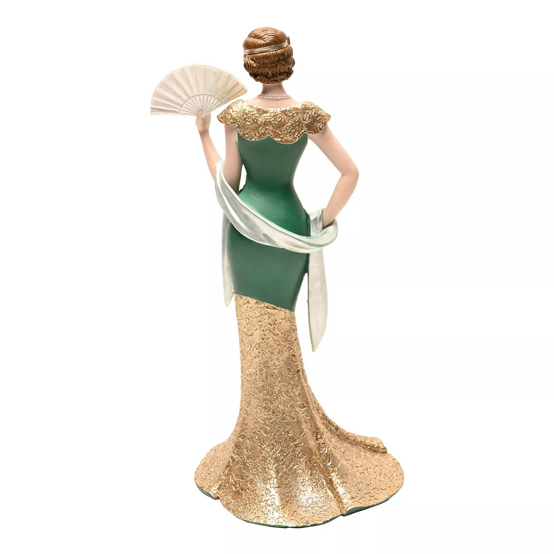 Broadway Belles "Clara" Lady Figurine, Emerald Elegance