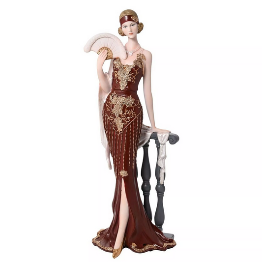 Broadway Belles "Eleanor" Lady Figurine, Dark Berry Dress
