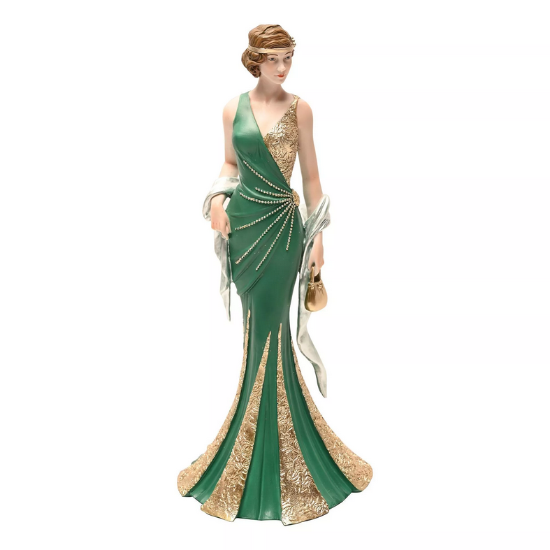 Broadway Belles "Lily" Lady Figurine, Emerald Elegance