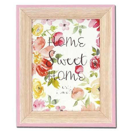 Spring Pink Wood 12x8 Photo Frame