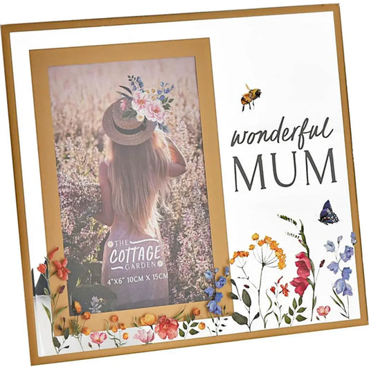 Wonderful Mum 6x4 Photo Frame - The Cottage Garden