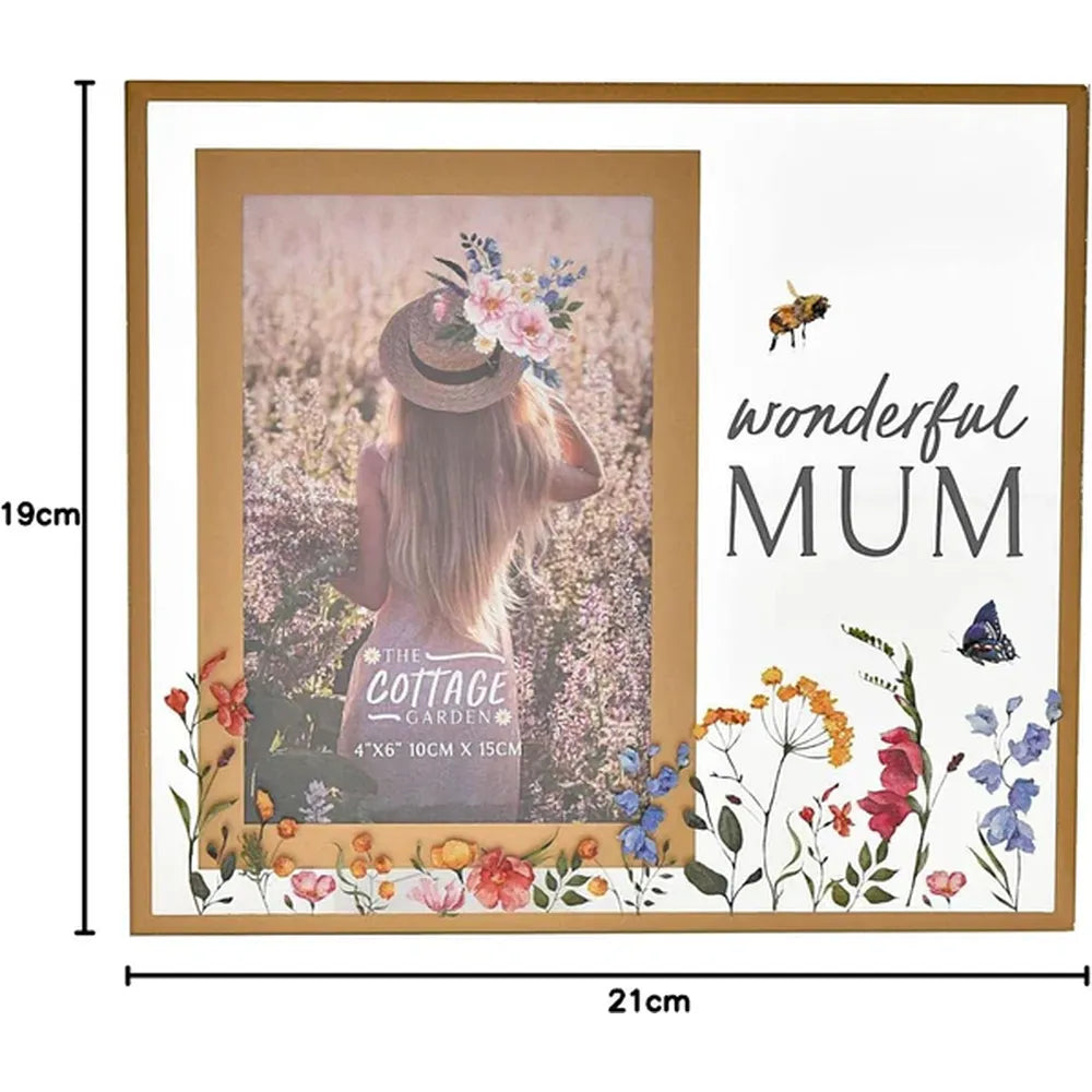 Wonderful Mum 6x4 Photo Frame - The Cottage Garden