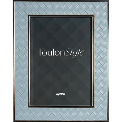 Kenro Toulon Style 6x4 Frame with Blue Leather Inlay 