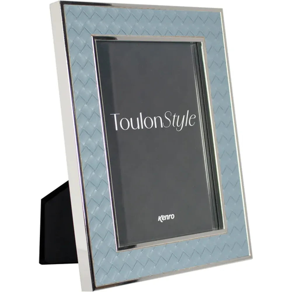 Kenro Toulon Style 6x4 Frame with Blue Leather Inlay