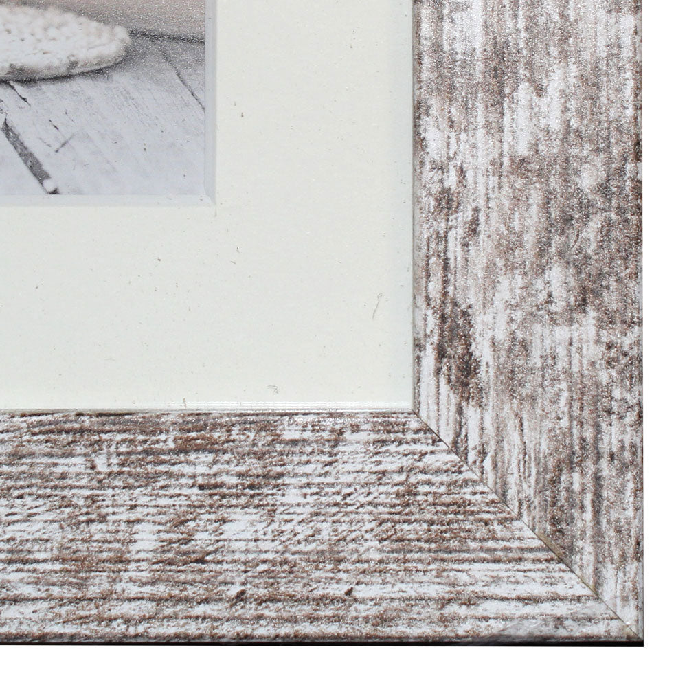 Rustic Wood Multi Aperture Photo Frame 6x4