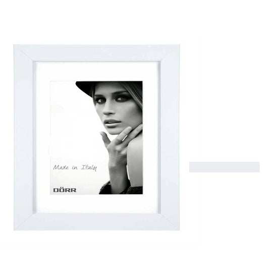 Dorr Bloc White 12x8 inch Wood Photo Frame with an 8x6 inch insert