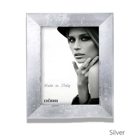 Dorr Milo Silver Effect Wooden 12x8 Photo Frame