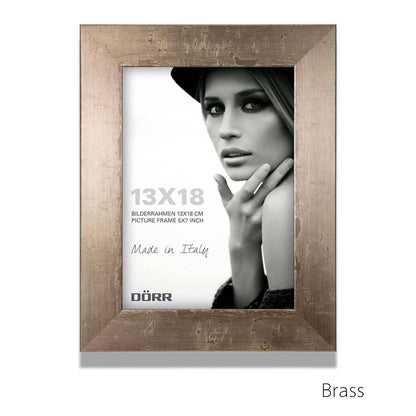 Dorr Milo Brass Effect Wooden 16x12 Photo Frame