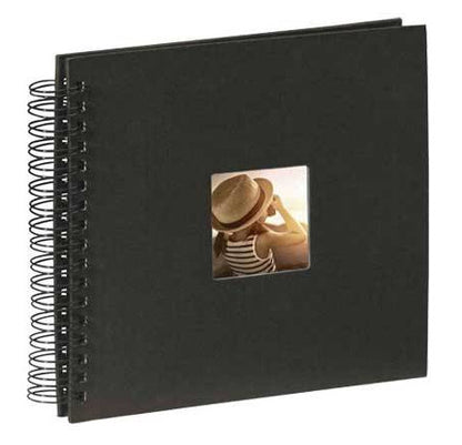 Black Photo Album - 25 Black Pages - 10.5x9.5 Inches Overall