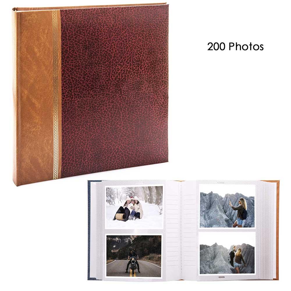 Grace Burgundy Slip-In Photo Album for 200 6x4 Photos