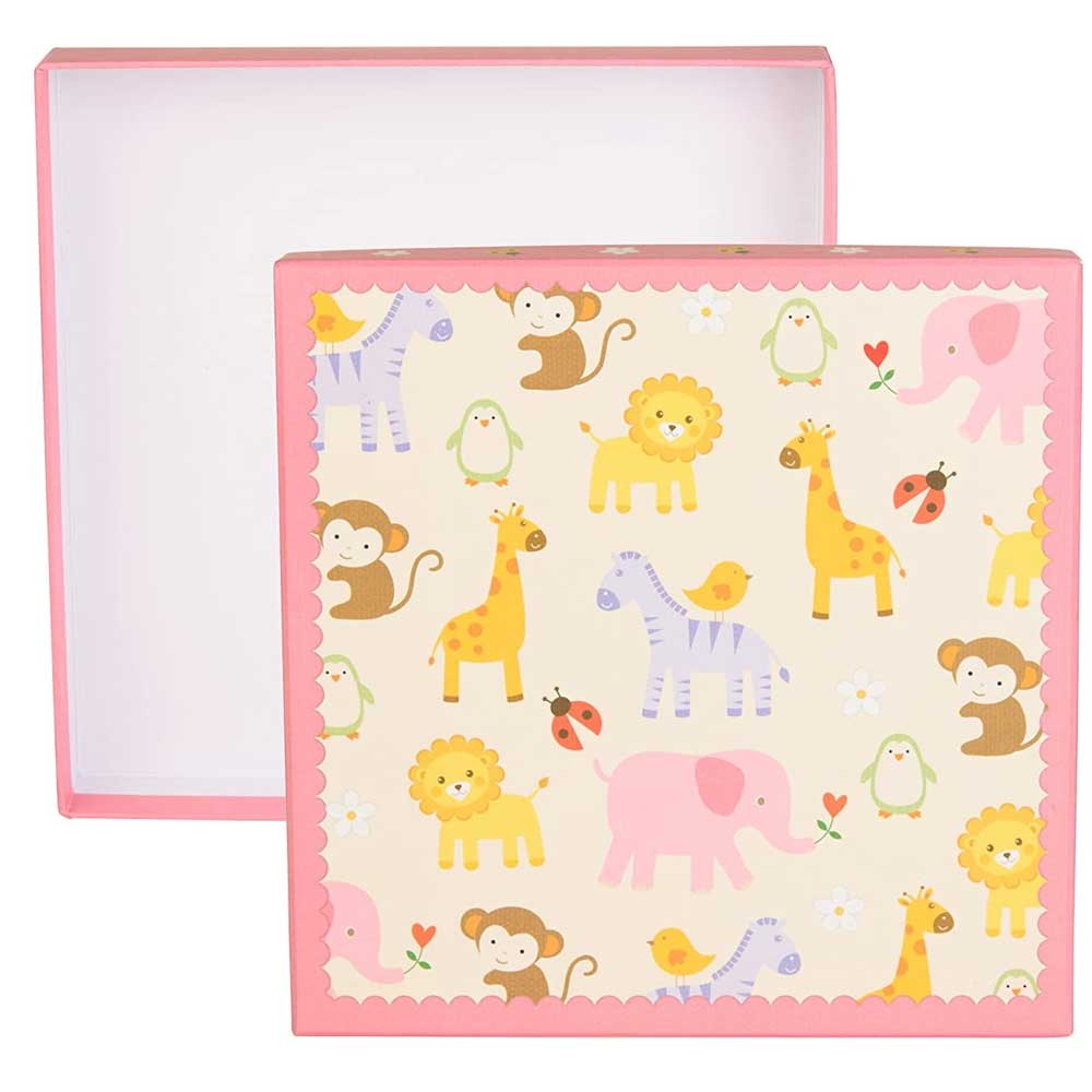 Zoo Pink Baby Photo Album Slip-In Style for 120 6x4 Photos