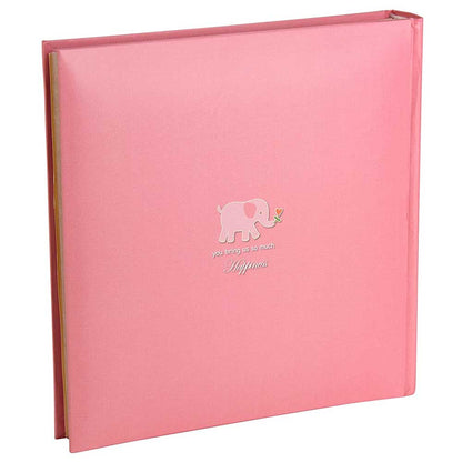 Zoo Pink Baby Photo Album Slip-In Style for 120 6x4 Photos