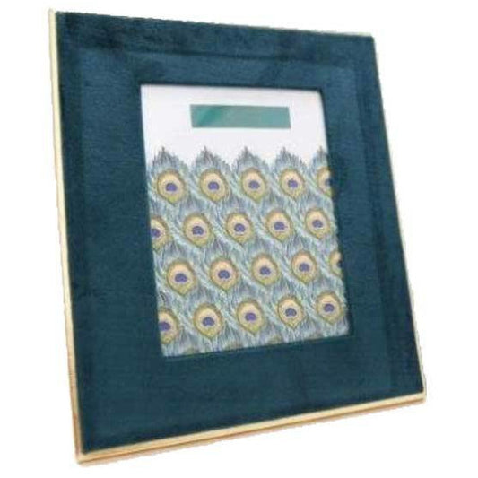 Peacock Velvet Teal 7x5 Photo Frame