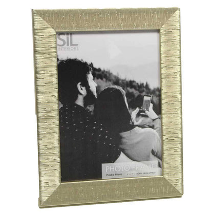 Textured Gold 7x5 Photo Frame