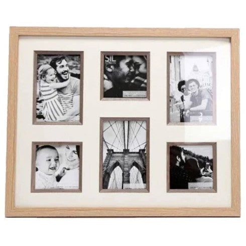 Sifcon Wooden Multi Photo Frame for 6 Photos