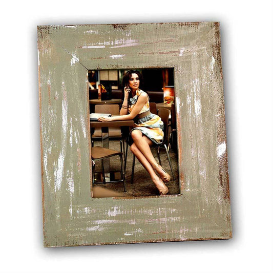 Cornice Ivry Dark Green 8x6 Photo Frame | High Quality Wood | Stands or Hangs