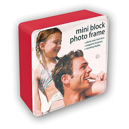 Red Mini Block Photo Frame