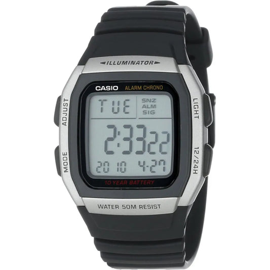 Casio W 96H 1AVES Digital Watch with Extended Battery Life Timer