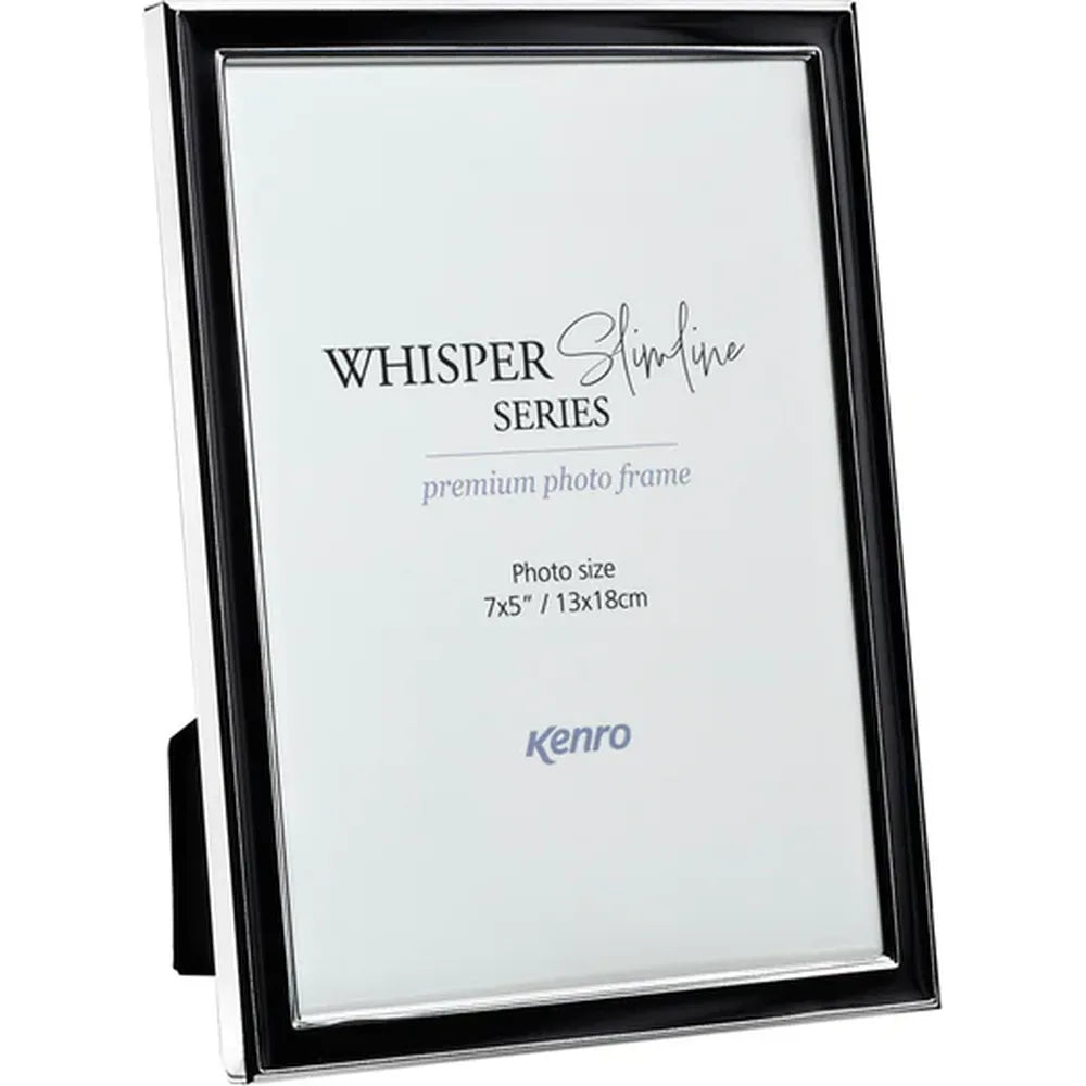 Kenro Whisper Slimline Photo Frame 7x5" - Black