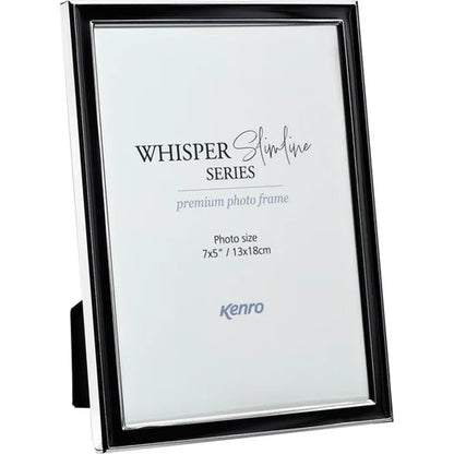 Kenro Whisper Slimline Photo Frame 7x5" - Black