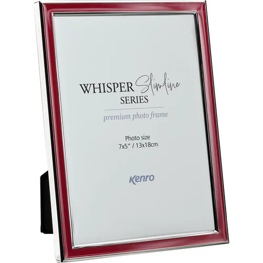 Kenro Whisper Slimline Photo Frame 7x5" - Red