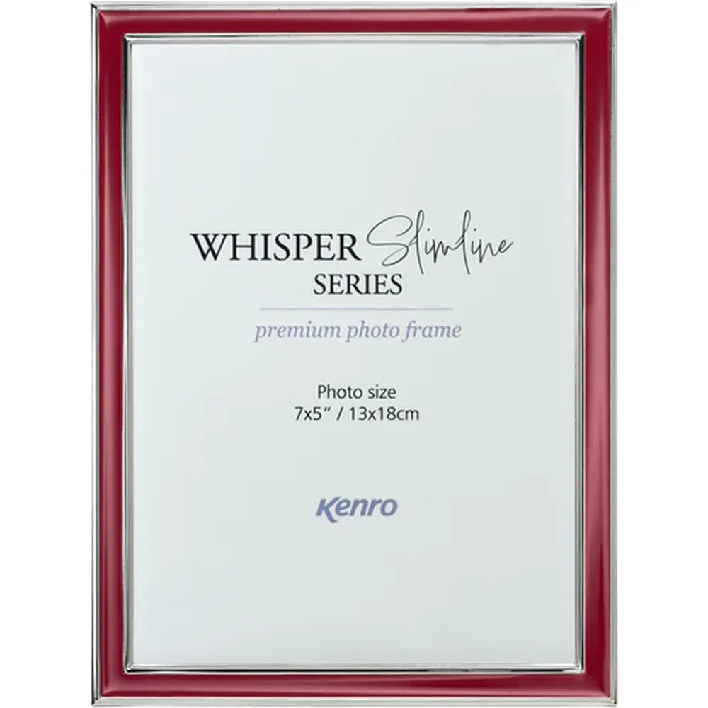Kenro Whisper Slimline Photo Frame  - Red