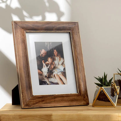 Kenro Clifton Series 6x4 Photo Frame -  Walnut Brown