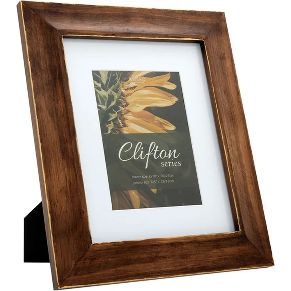Kenro Clifton Series 6x4 Photo Frame -  Walnut Brown