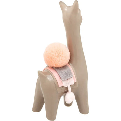 Kenro Grey Ceramic Llama Ornament