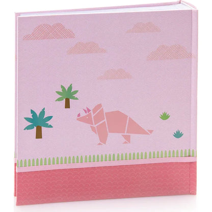 Kenro KUSSO Dinosaur Series Baby Album for 200 6x4" Photos - Pink