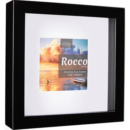 Kenro Rocco Shadow Box 4x4 Photo Frame - Black