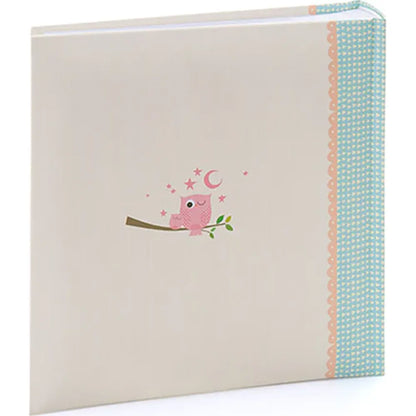 Kenro KUSSO Sleepy Owl Baby Album for 200 6x4" Photos - Pink