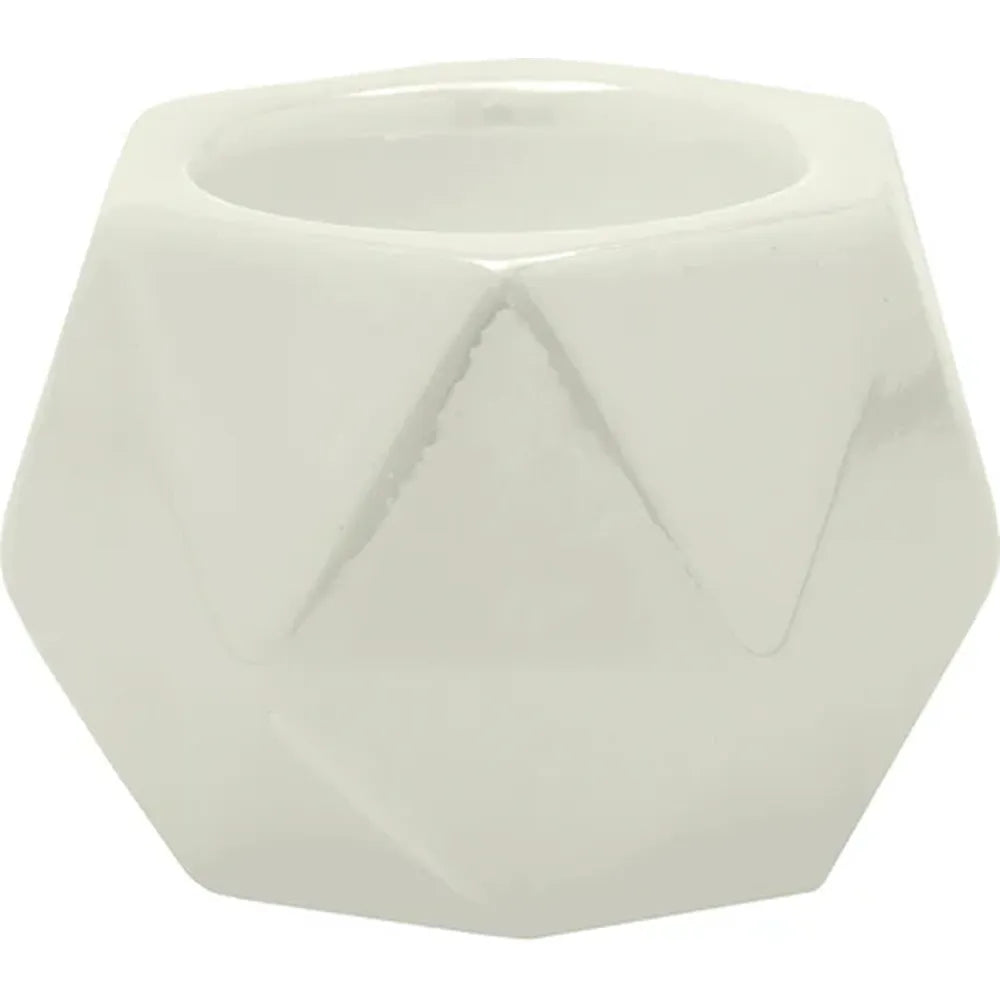 Kenro Geometric Tea Light Holder - Pearl
