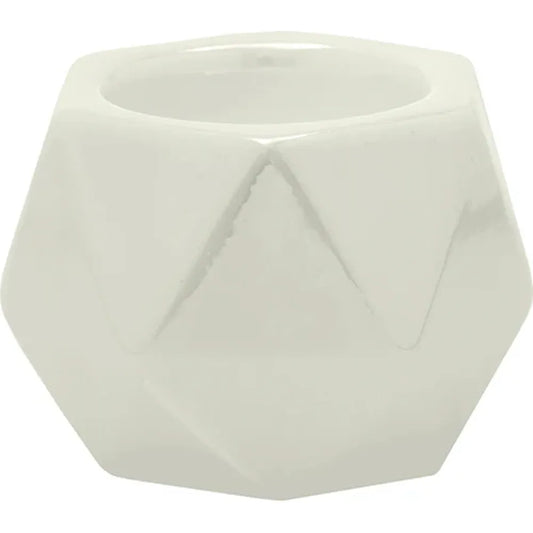 Kenro Geometric Tea Light Holder - Pearl