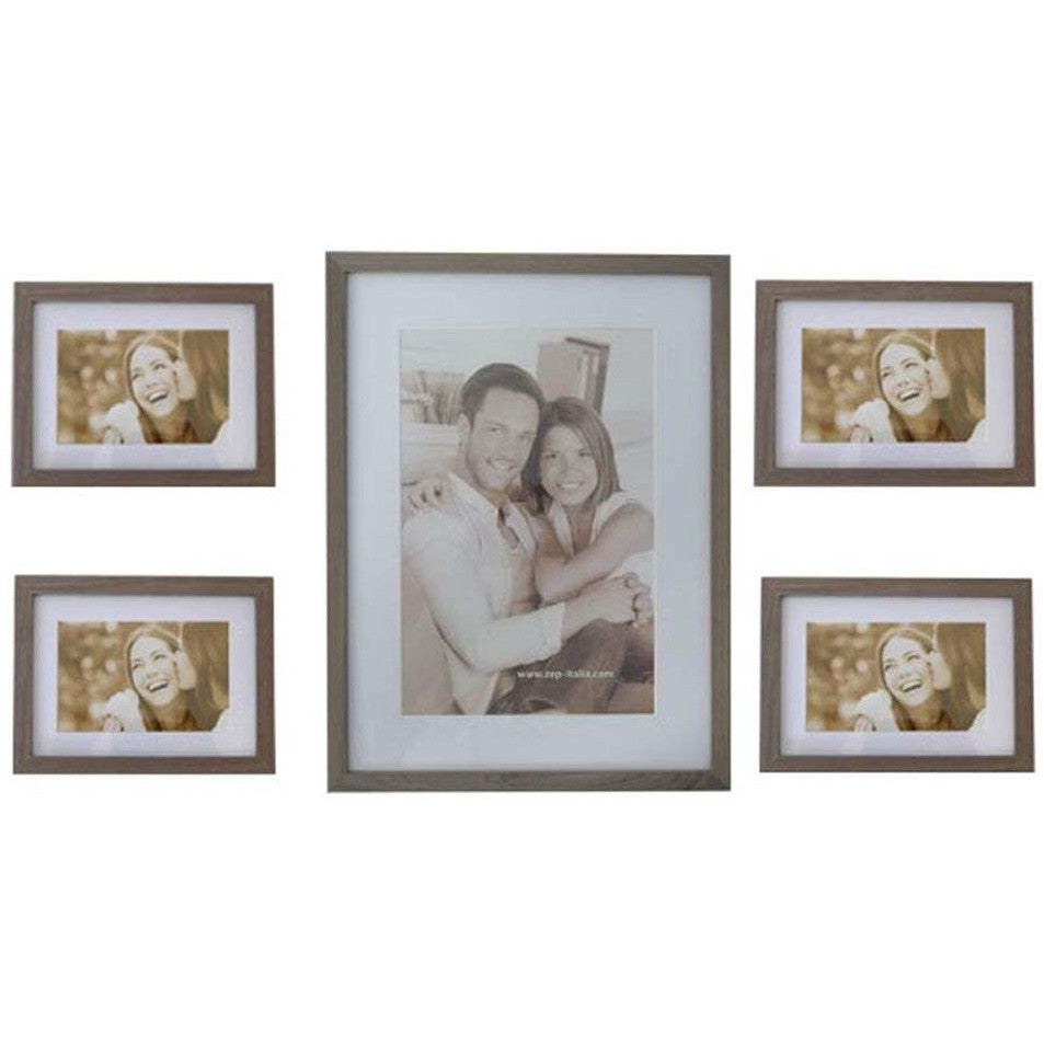 Gallery Frame Set Mixed Sizes 5 Piece Set