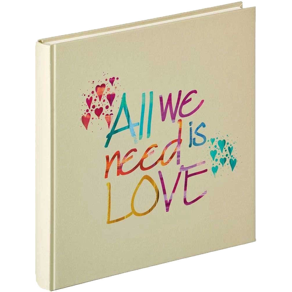 Walther Composition Traditional Wedding Photo Album - All We Need Is Love - 50 Sides