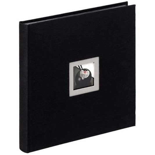 Walther Large Black and Taupe Traditional Photo Album - 50 Black Sides