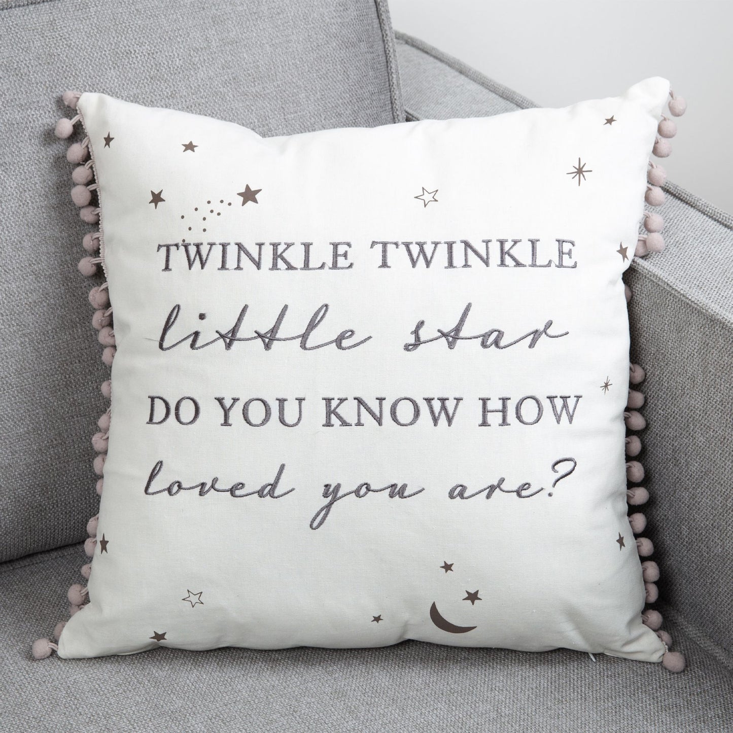 Bambino Twinkle Twinkle Linen Cushion