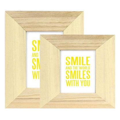 Candy Cream Wood 4x4 Photo Frame