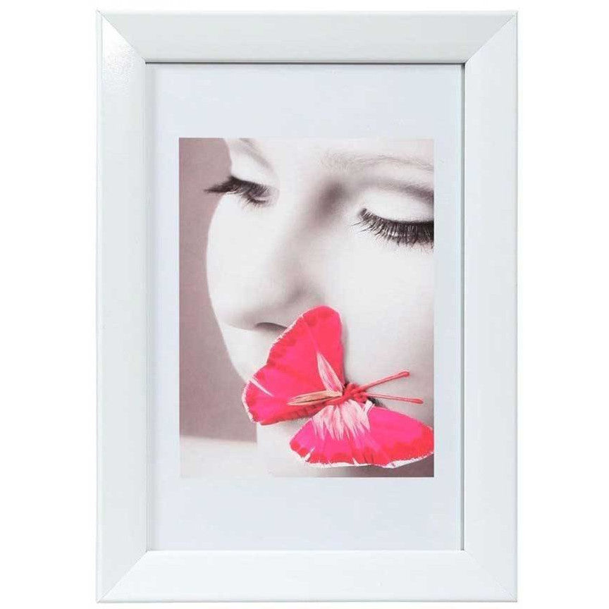 Dorr Lack White 7x5 Plastic Photo Frame